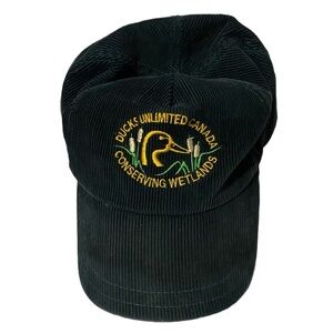 Vintage Ducks Unlimited Green Corduroy Hat